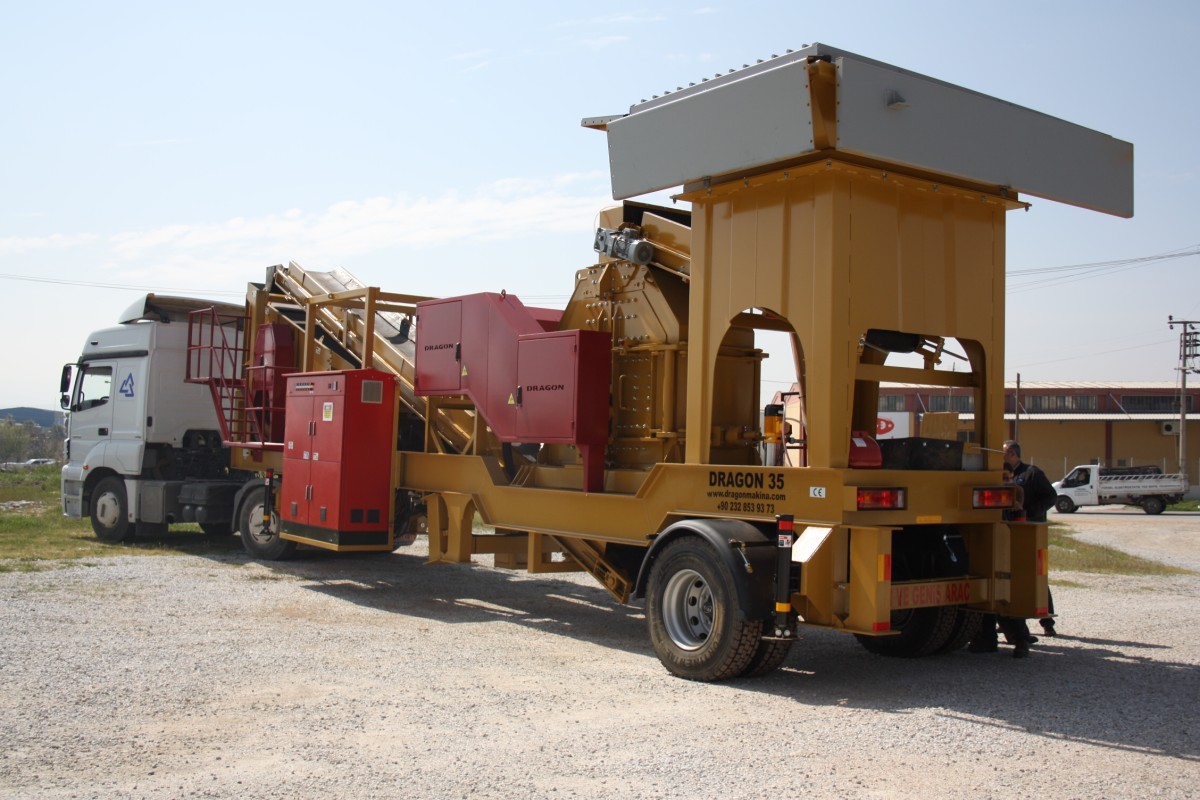 Stationary crusher plant